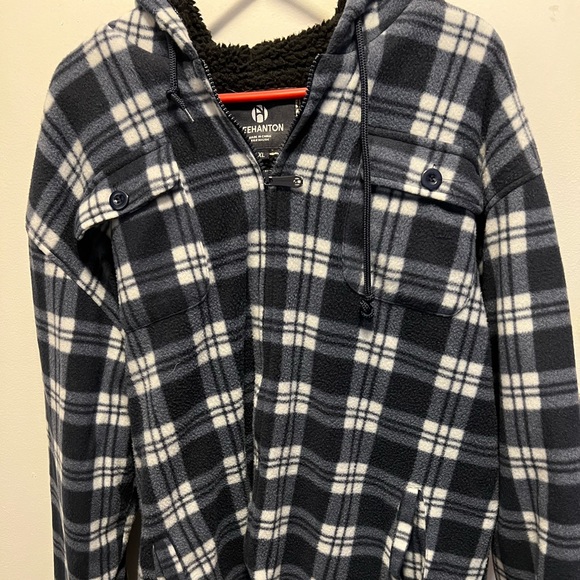 LeeHanton Flannel Zip Up Hoodie - Picture 3 of 4